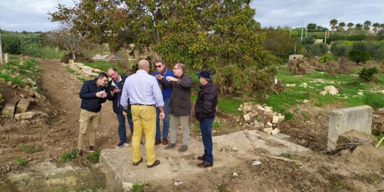 Noto. Sopralluogo della Protezione Civile nei luoghi colpiti dal maltempo ad ottobre