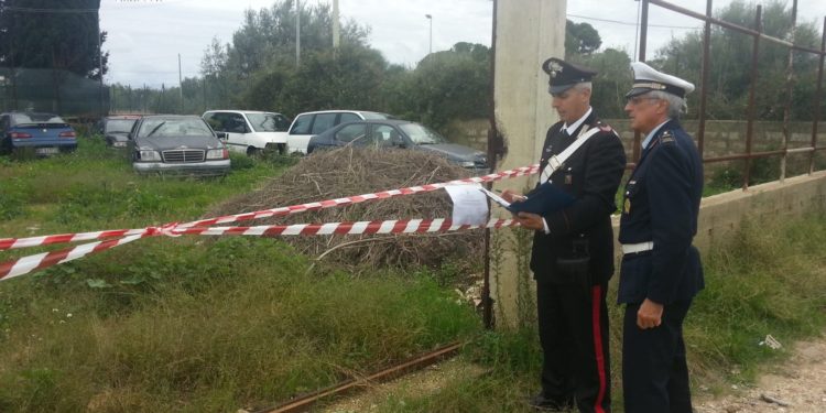 Cassibile, sequestrata area adibita a discarica abusiva