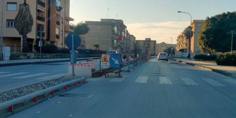 Siracusa, spartitraffico di via Bartolomeo Cannizzo: ieri l’avvio dei lavori di realizzazione