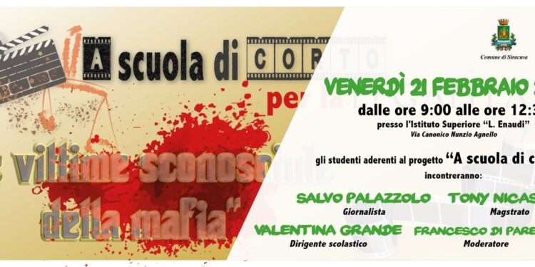 Siracusa. La scuola contro la mafia, venerdì l’incontro con il giornalista Salvo Palazzolo