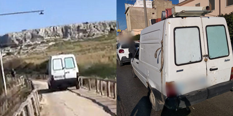 Siracusa. Fiorino all’interno della pista ciclabile, individuato e multato il proprietario