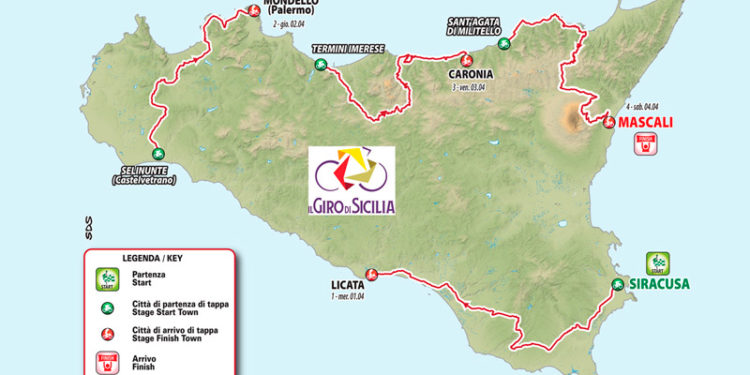 Partirà da Siracusa il Giro di Sicilia 2020: ciclisti in sella da mercoledì 1 aprile