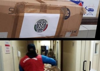 CasaPound dona all’Umberto I di Siracusa materiale sanitario