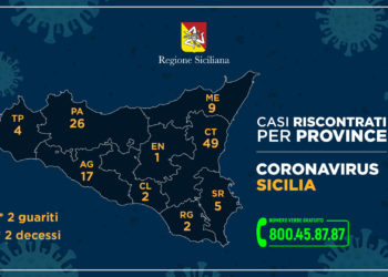 Coronavirus: sale a 5 il numero dei casi positivi nella provincia di Siracusa