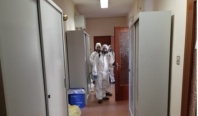 A Canicattini secondo ciclo di sanificazione e igienizzazione uffici comunali e caserma dei Carabinieri