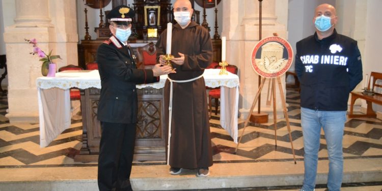 Siracusa. Candelieri rubati ai frati cappuccini, recuperati dai Carabinieri