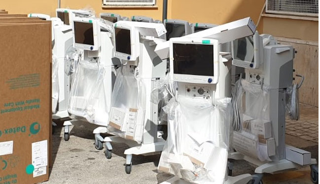 Asp Siracusa, donati 4 ventilatori polmonari dal Fondo Sociale ex Eternit