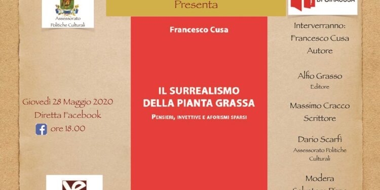 Siracusa. “Il surrealismo della pianta grassa”, domani la presentazione del libro di Francesco Cusa