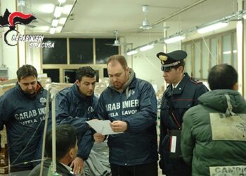 Lentini, controlli dei Carabinieri in due aziende per l’emergenza Covid-19: elevata una sanzione