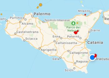 Due scosse di terremoto nella notte al largo della costa Siracusana