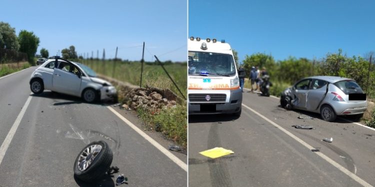 Primo incidente della “Fase 2” a Siracusa, scontro frontale tra due auto alla Fanusa