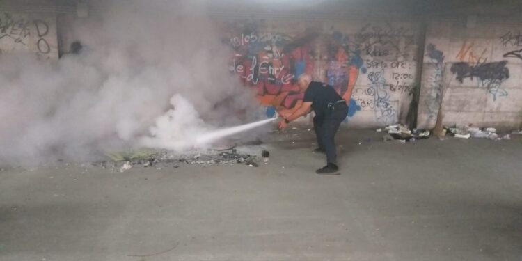 Siracusa. Parcheggio Talete, principio di incendio spento dalla Municipale