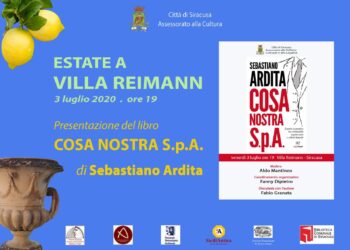 Siracusa. Estate a Villa Reimann, venerdì la presentazione del libro di Sebastiano Ardita