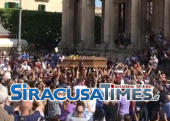 Siracusa, VIDEO. L’ultimo saluto al calciatore Giuseppe Rizza