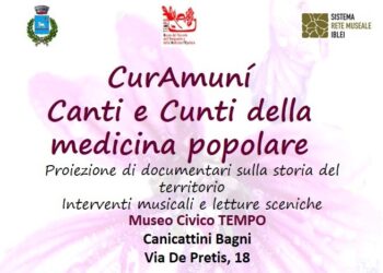 “CurAmunì”, canti e cunti della Medicina Popolare, due appuntamenti al museo Tempo di Canicattini