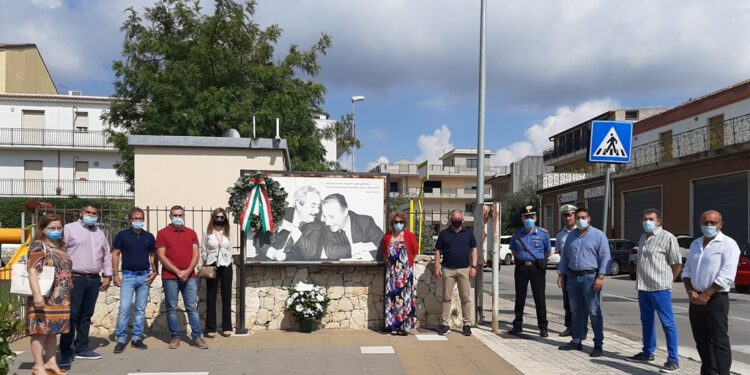 Ricordato questa mattina a Canicattini Bagni in Piazza Borsellino il 28° anniversario della strage di Via D’Amelio