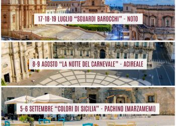 Noto, parte dalla Capitale del Barocco il primo Festival delle Arti Effimere