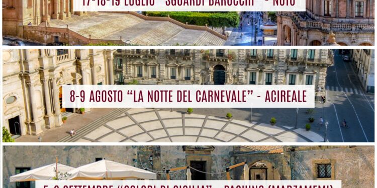 Noto, parte dalla Capitale del Barocco il primo Festival delle Arti Effimere
