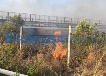 Lido Noto. Vasto incendio coinvolge anche alcune abitazioni