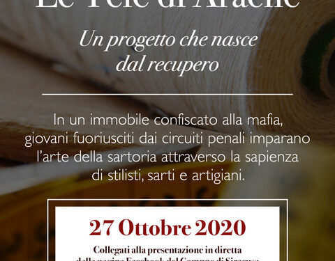 Siracusa, martedì la presentazione del progetto esecutivo di “Le tele di Aracne”