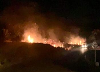 Incendio nei pressi della Centrale Anapo sulla Priolo – Sortino
