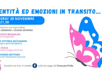 “Identità ed emozioni in transito”, il quinto evento social per il Siracusa Pride 2020