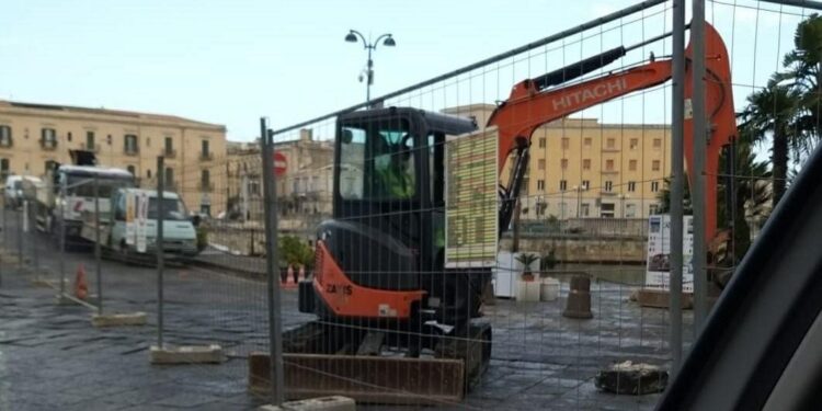 Siracusa. Al via i lavori di rifacimento del basolato nell’area del ponte Santa Lucia