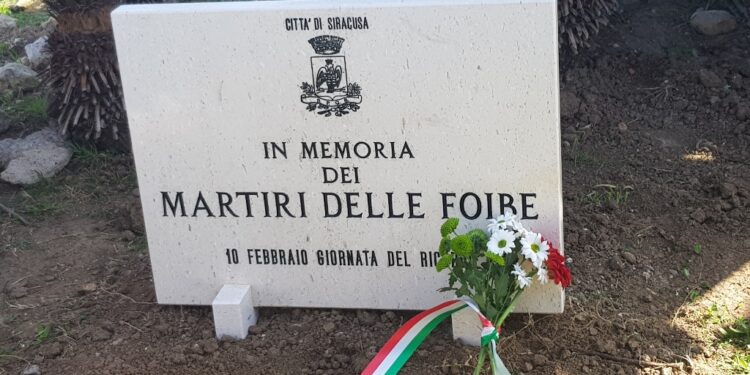 Siracusa. Foibe, una targa in memoria delle vittime