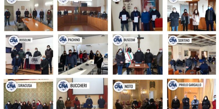 Le delegazioni di CNA Siracusa incontrano i sindaci dei 21 comuni della provincia