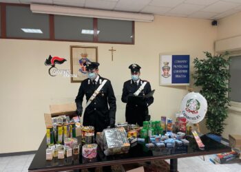 Siracusa. I Carabinieri sequestrano 10 chilogrammi di fuochi d’artificio illegali