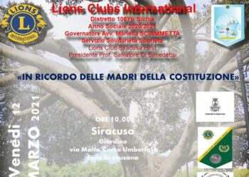 Siracusa. Targa per le “Madri della Costituzione”: venerdì la cerimonia