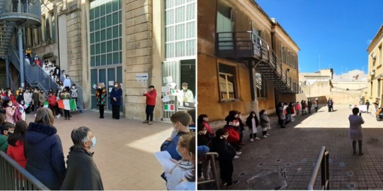 Canicattini Bagni. Celebrato ieri nei plessi “Mazzini” e “Garibaldi” il 160° anniversario dell’Unità d’Italia