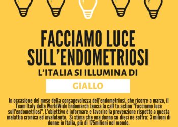 Endometriosi, il 27 marzo 2021 l’Italia si illumina di giallo