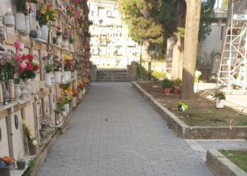 Sortino. Completati i lavori di sistemazione dei vialetti del cimitero