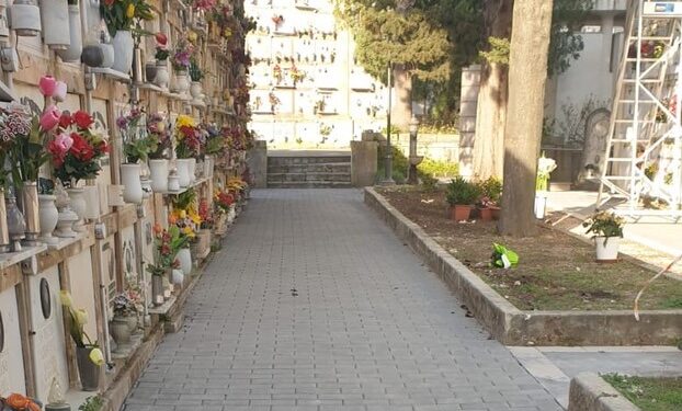 Sortino. Completati i lavori di sistemazione dei vialetti del cimitero