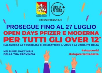 Sicilia. Porte aperte sino al 27 luglio per la vaccinazione anticovid