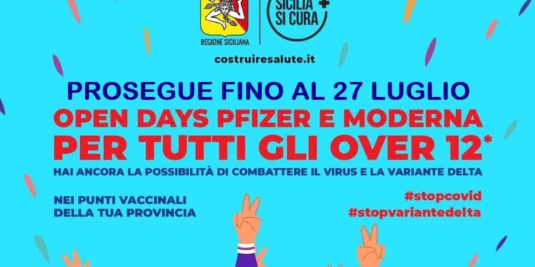 Sicilia. Porte aperte sino al 27 luglio per la vaccinazione anticovid