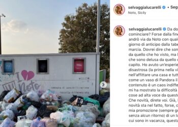 Noto. Botta e risposta tra Selvaggia Lucarelli ed il sindaco Corrado Bonfanti