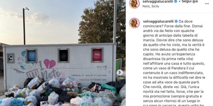 Noto. Botta e risposta tra Selvaggia Lucarelli ed il sindaco Corrado Bonfanti