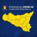 La Sicilia cambia colore, da lunedì ritorna la zona gialla