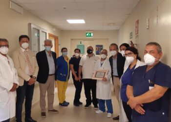 AIL e fondazione GIRMENA, il professore Vignetti in visita  al reparto di ematologia dell’ospedale Muscatello di Augusta