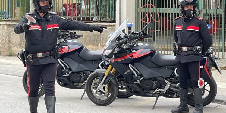 Monti Iblei. I Carabinieri sanzionano 25 centauri