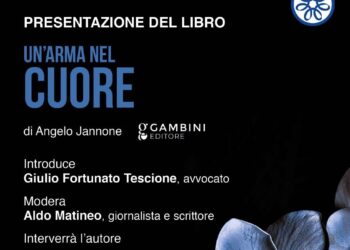 Siracusa. Oggi la presentazione del libro “Un’arma nel cuore” di Angelo Jannone