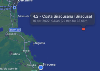 Terremoto. Scossa di magnitudo 4.2 registrata al largo di Siracusa